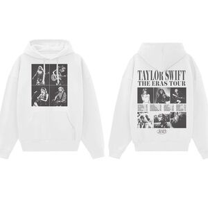 Taylor Swift | The Eras Tour Collage White Hoodie XL